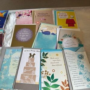 🩷5/$10 Spanish Assorted Greeting Cards Collection
